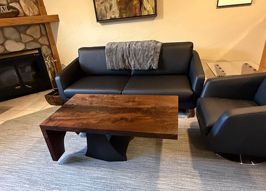 Black Walnut Waterfall Coffee Table