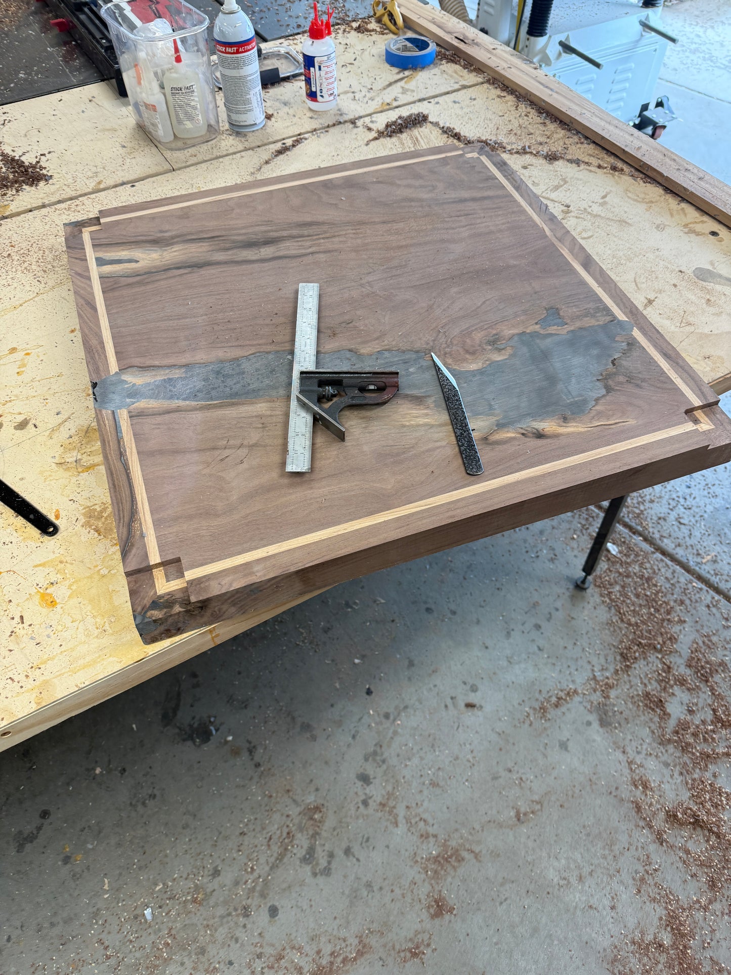Bleck Walnut and Hickory End Table