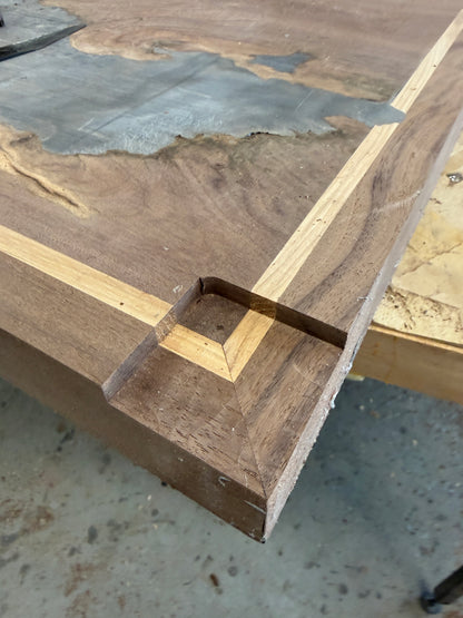 Bleck Walnut and Hickory End Table