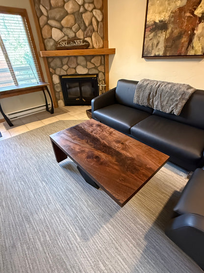 Black Walnut Waterfall Coffee Table