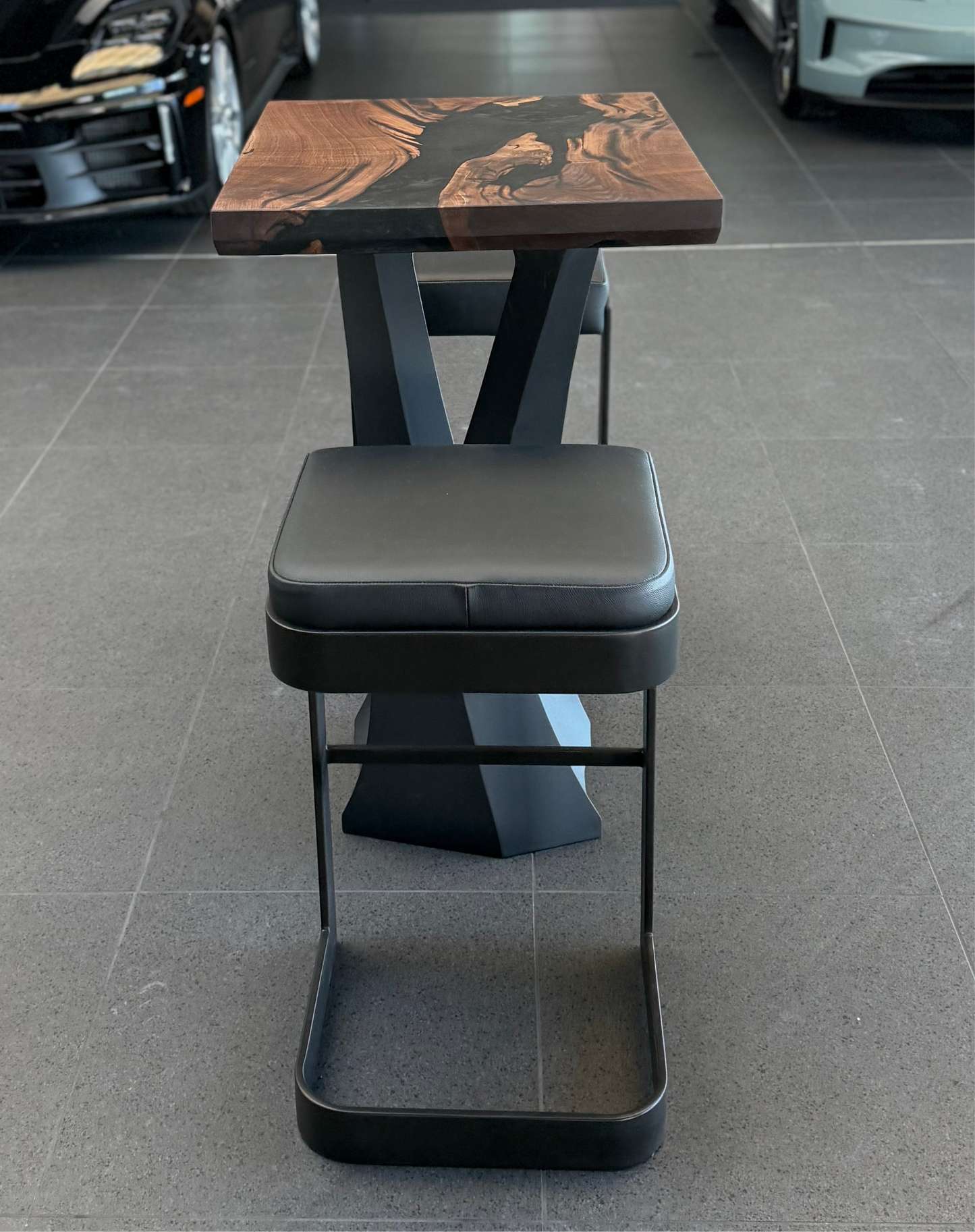 Black Walnut Bistro Table, SOLD