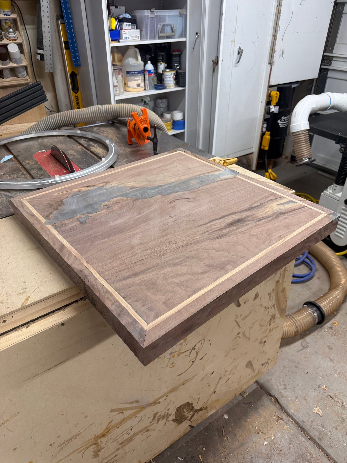 Bleck Walnut and Hickory End Table