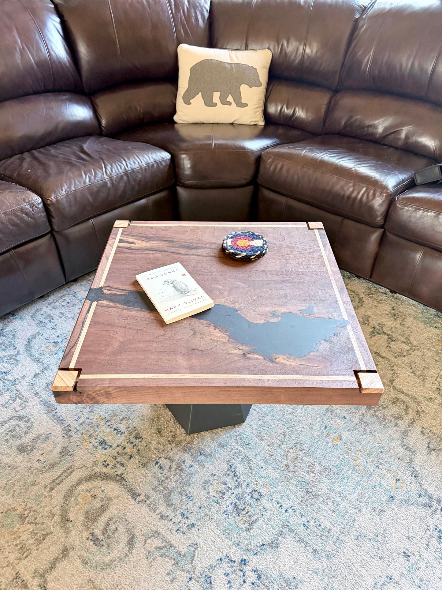 Bleck Walnut and Hickory End Table