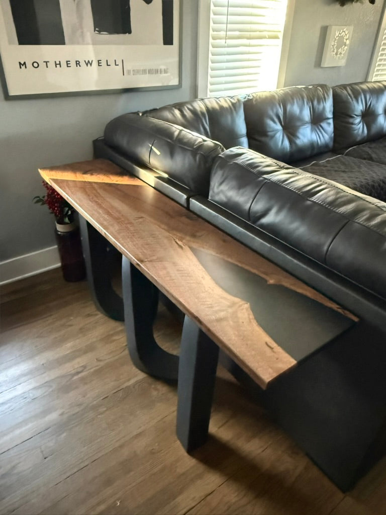 Black Walnut Console Table