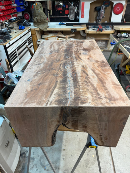Black Walnut Waterfall Coffee Table