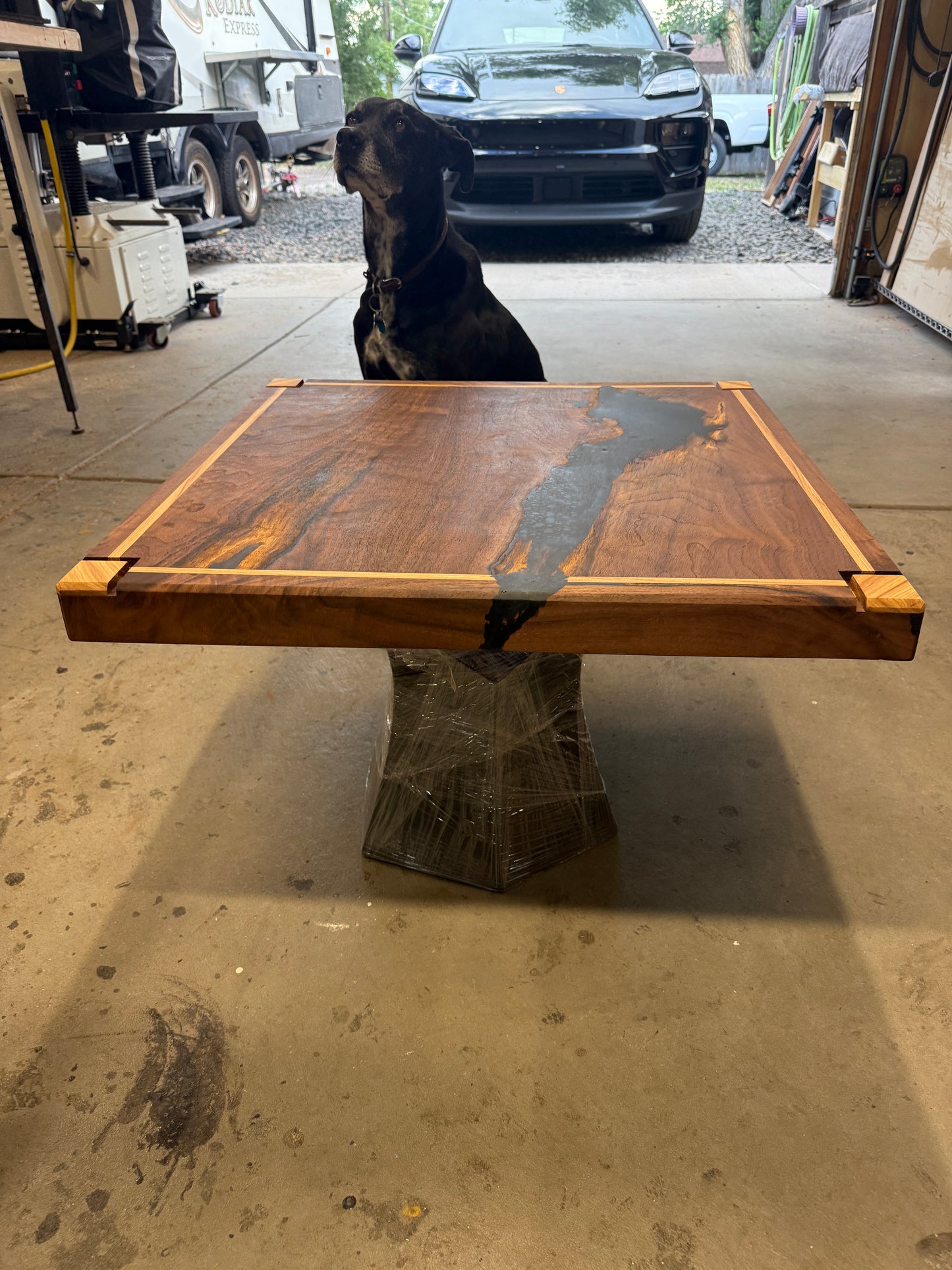 Bleck Walnut and Hickory End Table