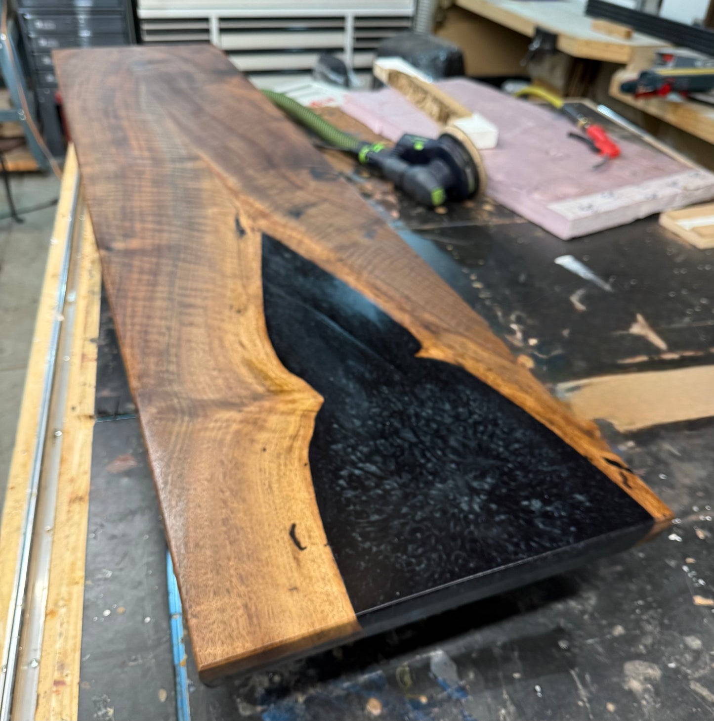 Black Walnut Console Table