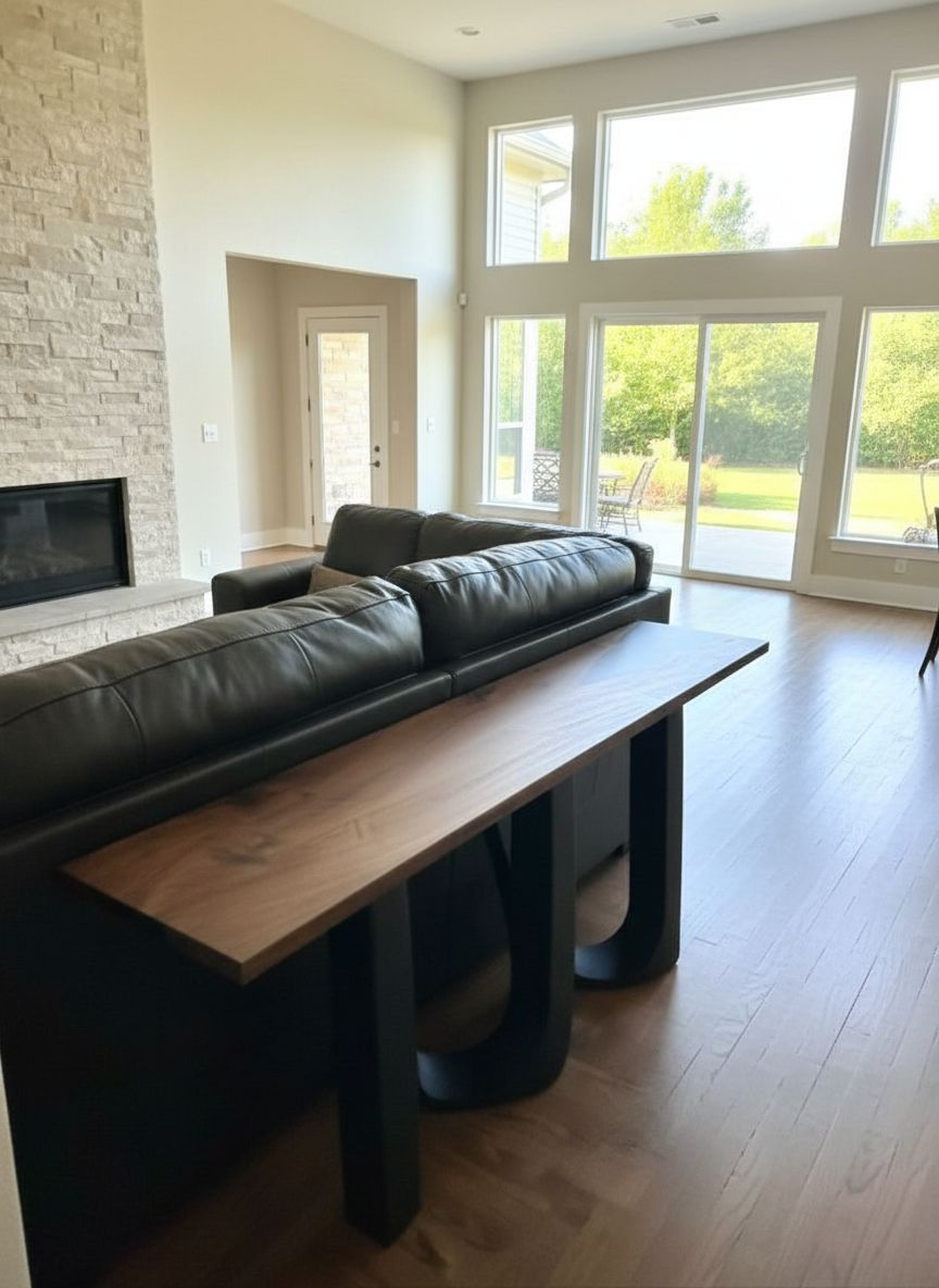 Black Walnut Console Table
