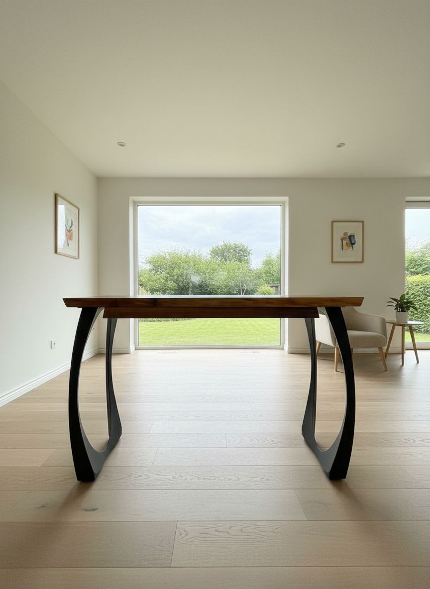 Live Edge Walnut Slab Window Desk