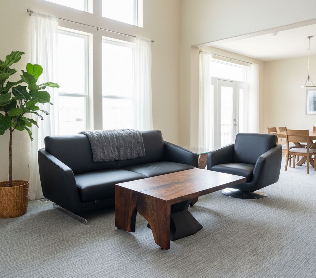 Black Walnut Waterfall Coffee Table