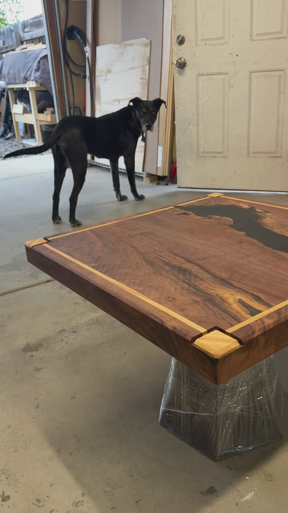 Bleck Walnut and Hickory End Table