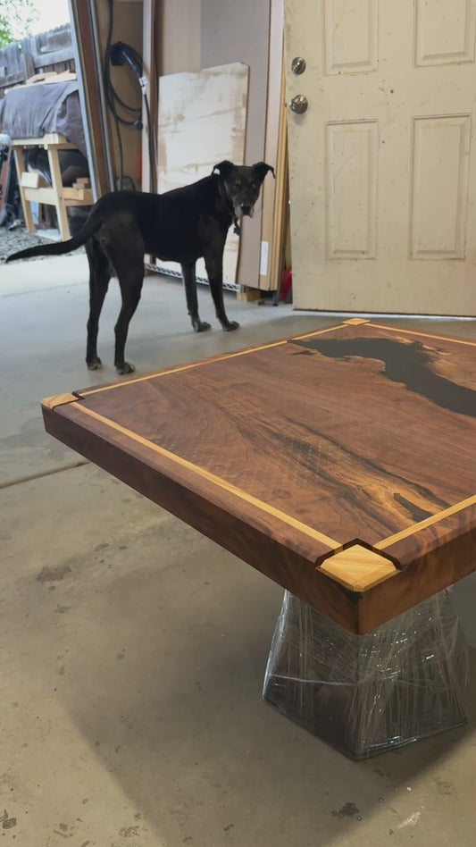 Bleck Walnut and Hickory End Table
